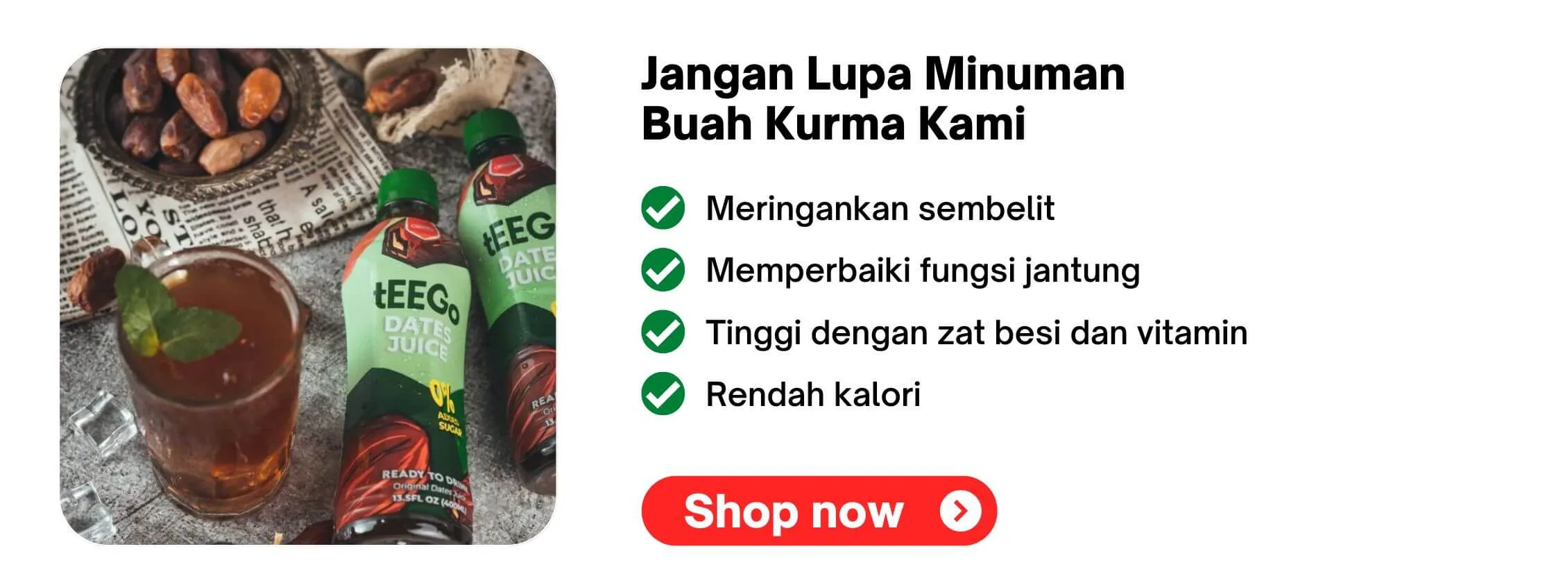 Shop now - minuman kurma